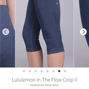 LuluLemon cropped seamless yoga legging